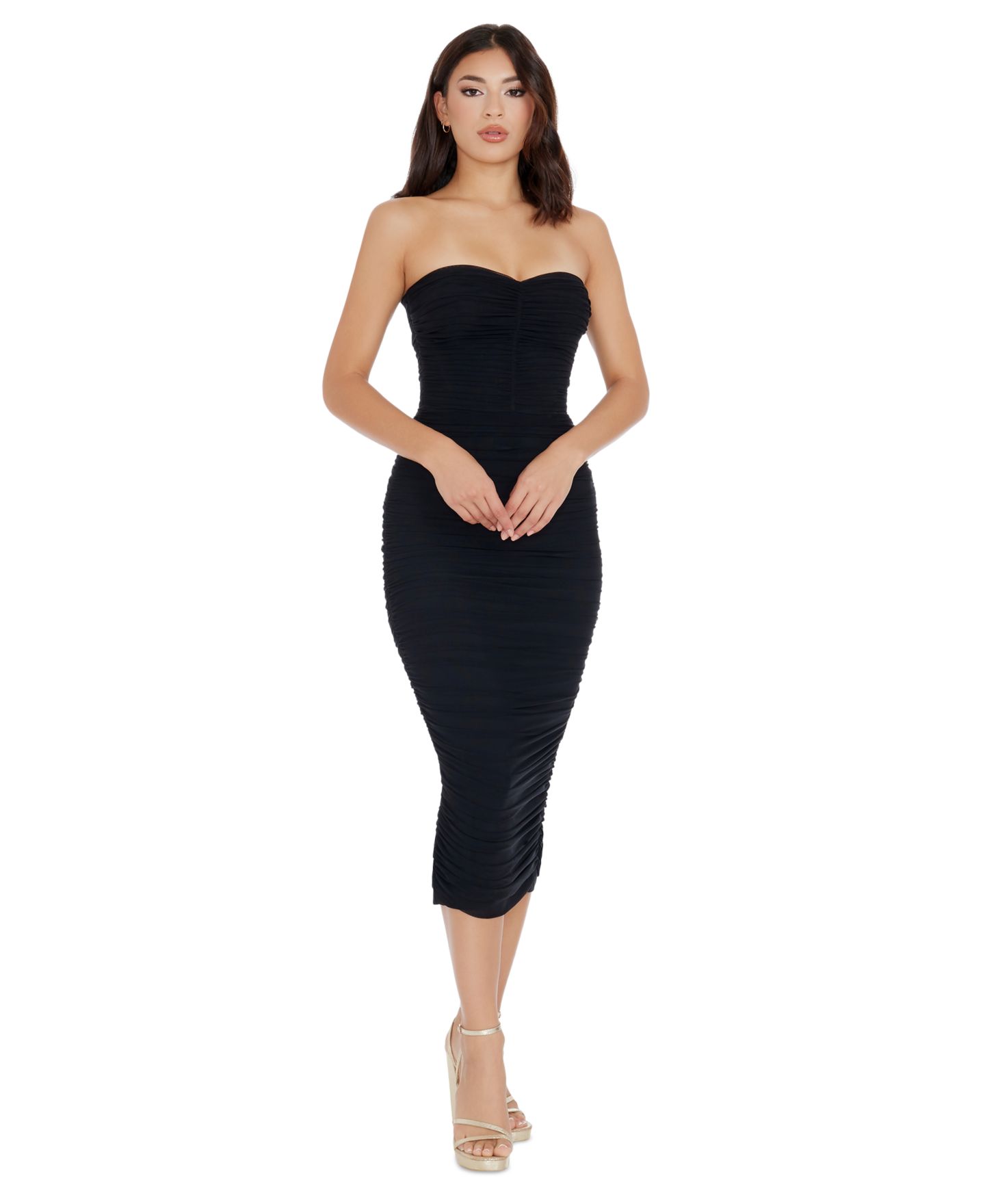 Женское платье Dress the Population Heather Strapless Bodycon, цвет: Чёрный — фото 1