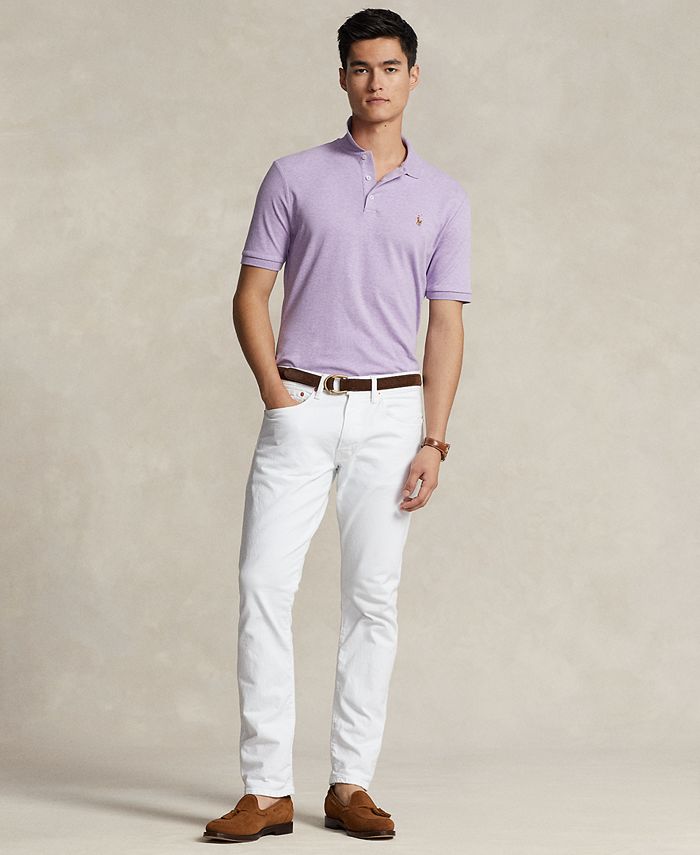 Polo Ralph Lauren Custom Slim-Fit Multicolored Pony Soft Cotton  Short-Sleeve Polo Shirt