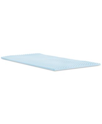 Back to Campus 1.5" Convoluted Gel-Infused Memory Foam Mattress Topper, Twin XL, Exclusively at Macy’s