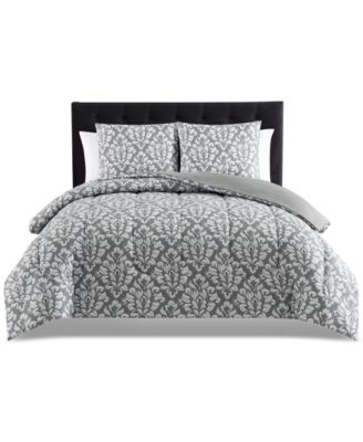 Keeco Brushed Damask 3-Pc. Comforter Set