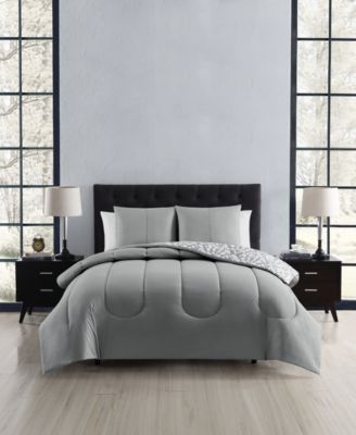 Keeco Brushed Damask 3-Pc. Comforter Set