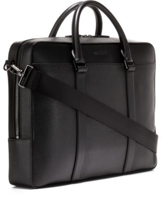 Triboro Medium Leather Briefcase Bag