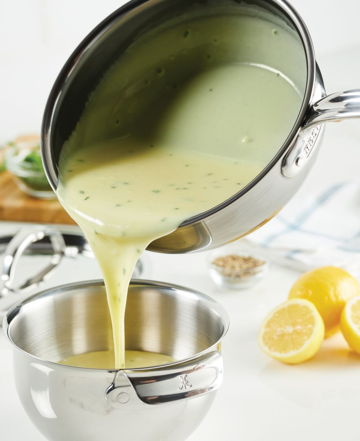 Hestan 2 Qt Stainless Steel Saucier In Stainless Steel