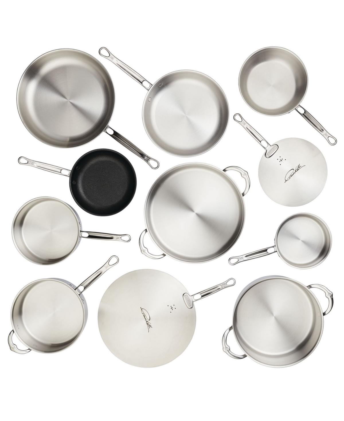 Shop Hestan Thomas Keller Insignia Commercial Clad Stainless Steel 11-piece Set In No Color