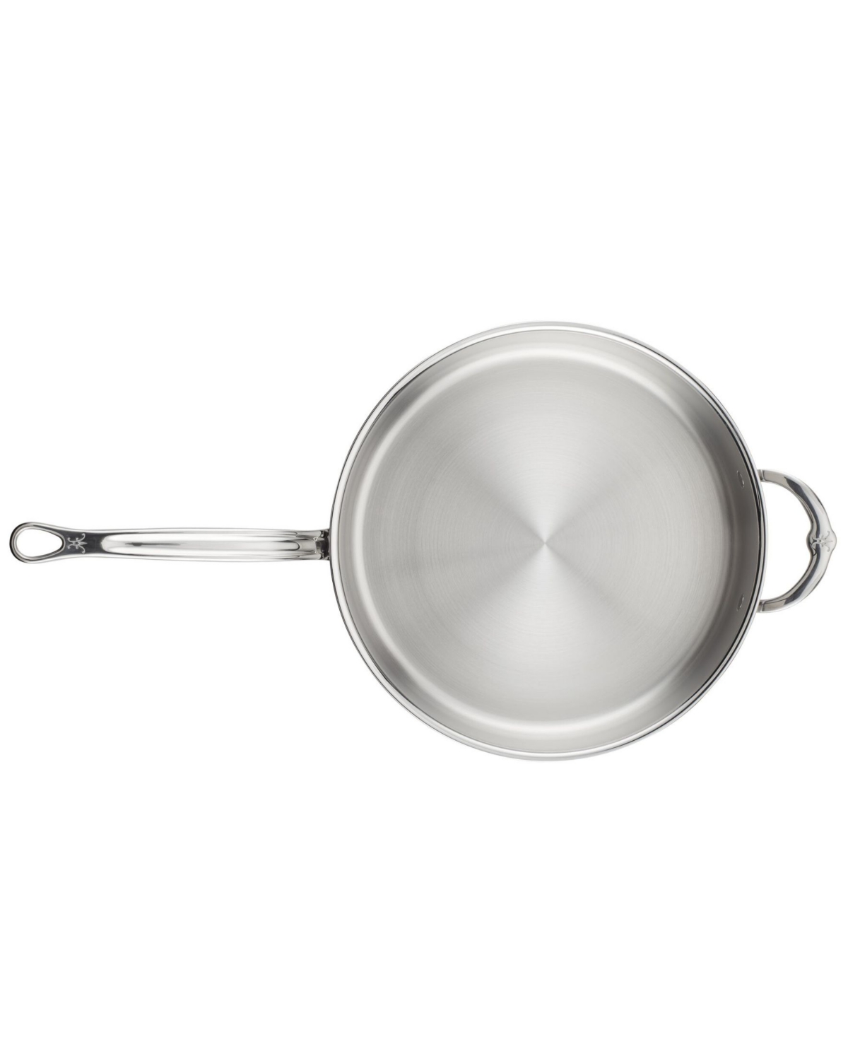 Shop Hestan Probond Clad Stainless Steel 5-quart Covered Saute With Helper Handle In Silver