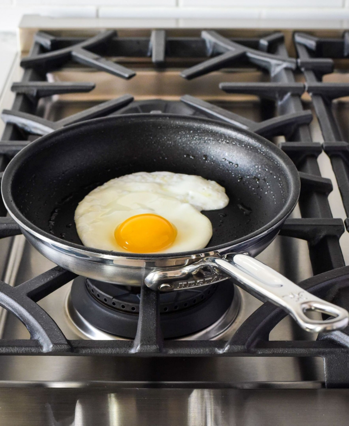Hestan Probond Clad Titum Stainless Steel Nonstick 8.5" Open Skillet In Silver
