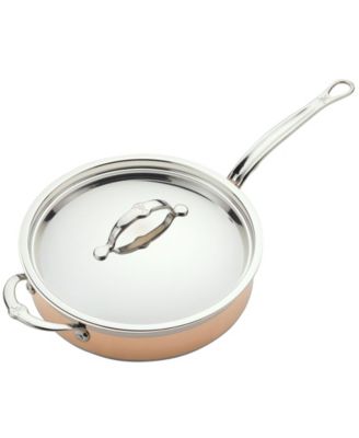 CopperBond Copper Induction 3.5-Quart Covered Saute with Helper Handle