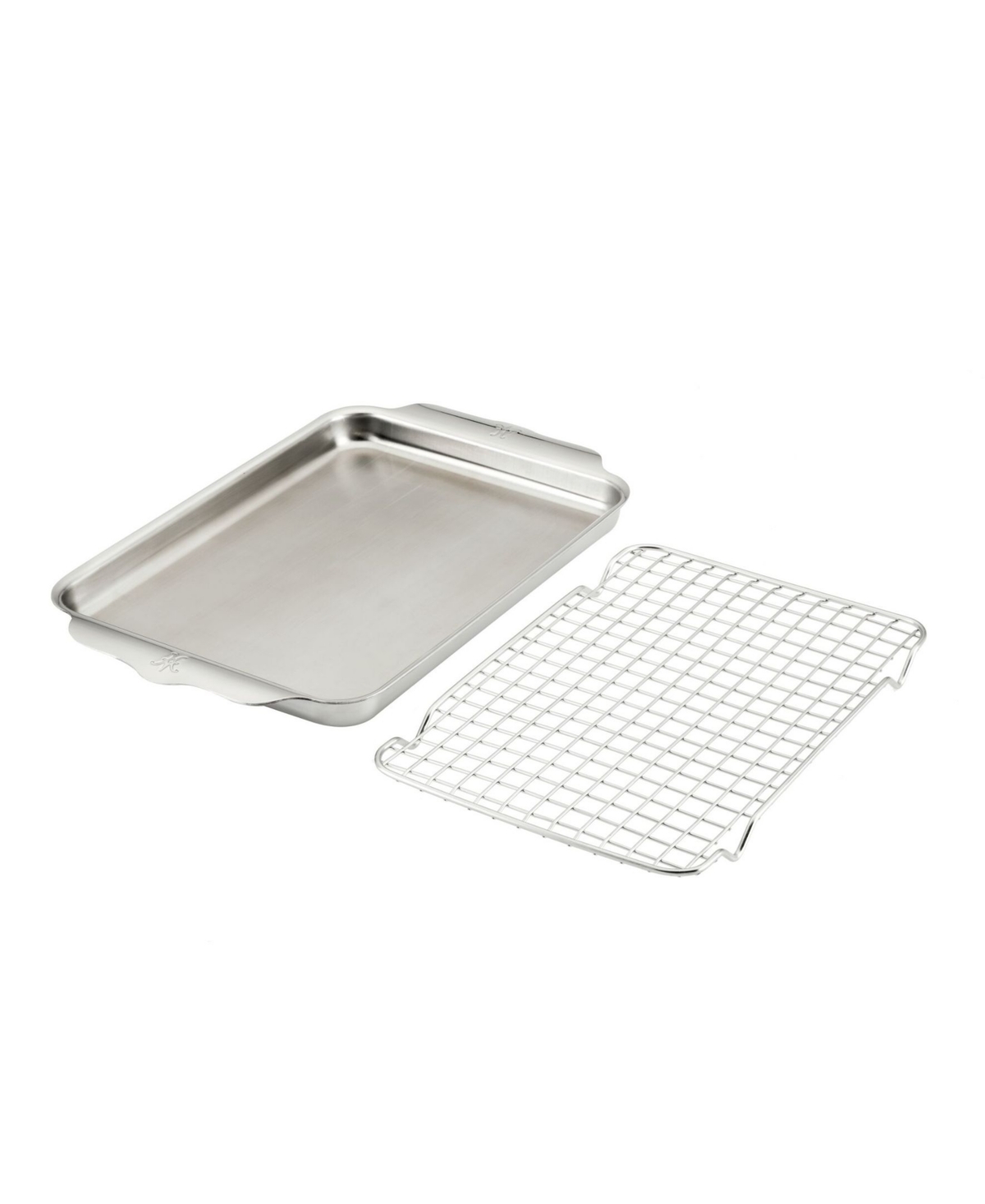 Shop Hestan Provisions Oven Bond Try-ply Quarter Sheet Pan With Rack In Stainless Steel