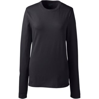 Lands' End Women's Long Sleeve Essential T-shirt - Macy's