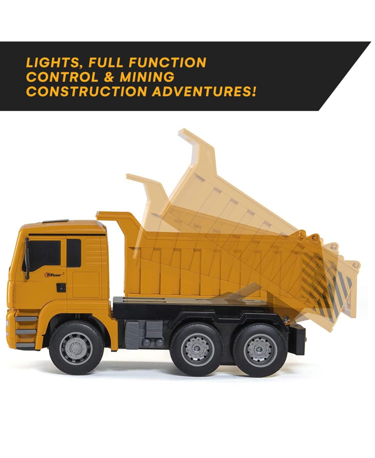 Remote Control Dump Truck Toy Rc Dump Truck Gift for Neutral aged 8 and up