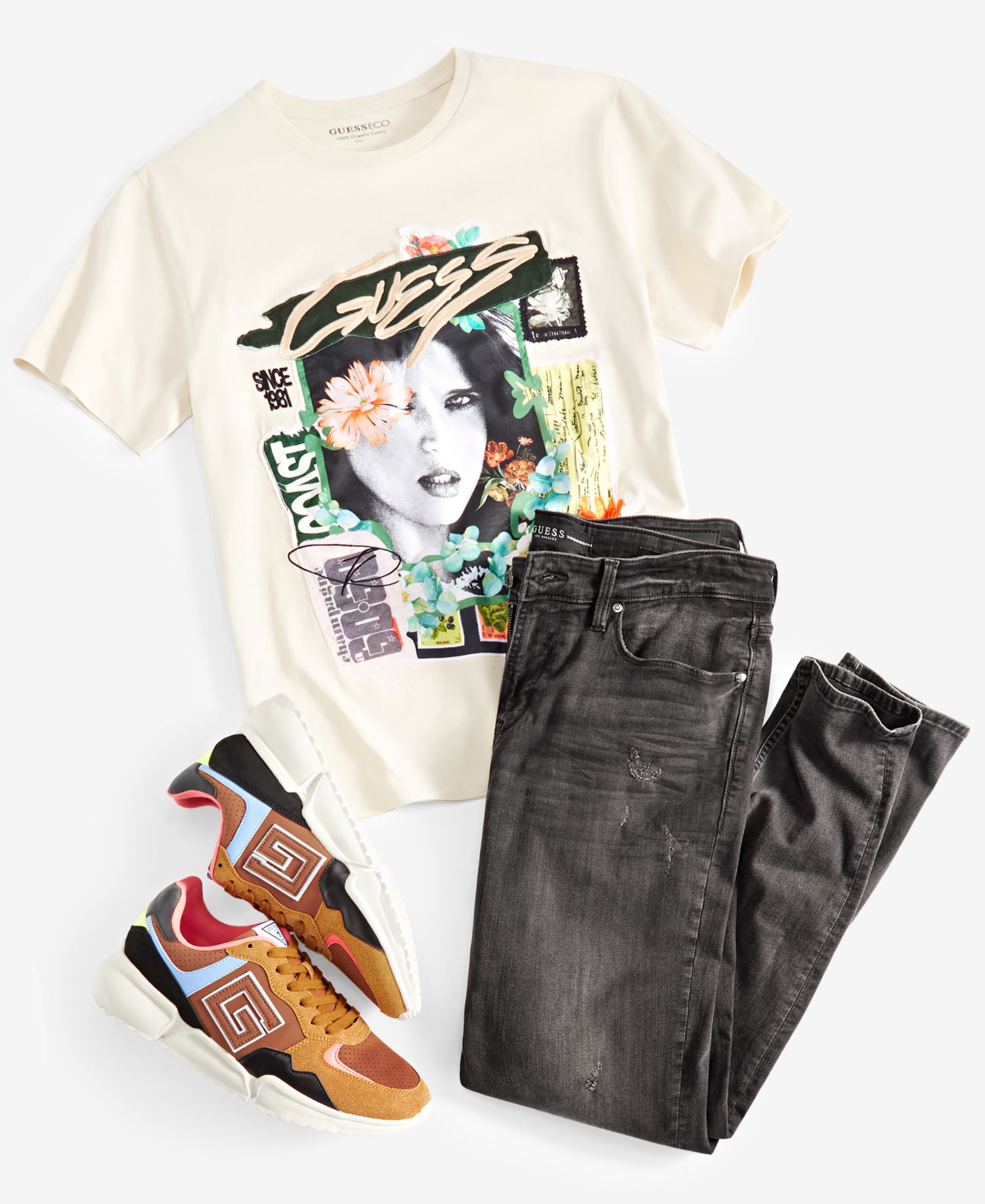 Men’s Distressed Slim Tapered Fit Jeans