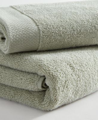 Entwine Solid Cotton Terry 3-Piece Towel Set
