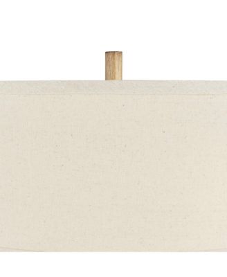 Cody Rustic Farmhouse Table Lamps 24 1/2" High Set of 2 Beige Textured Pebble Drum Shade for Bedroom Living Room Bedside Nightstand House