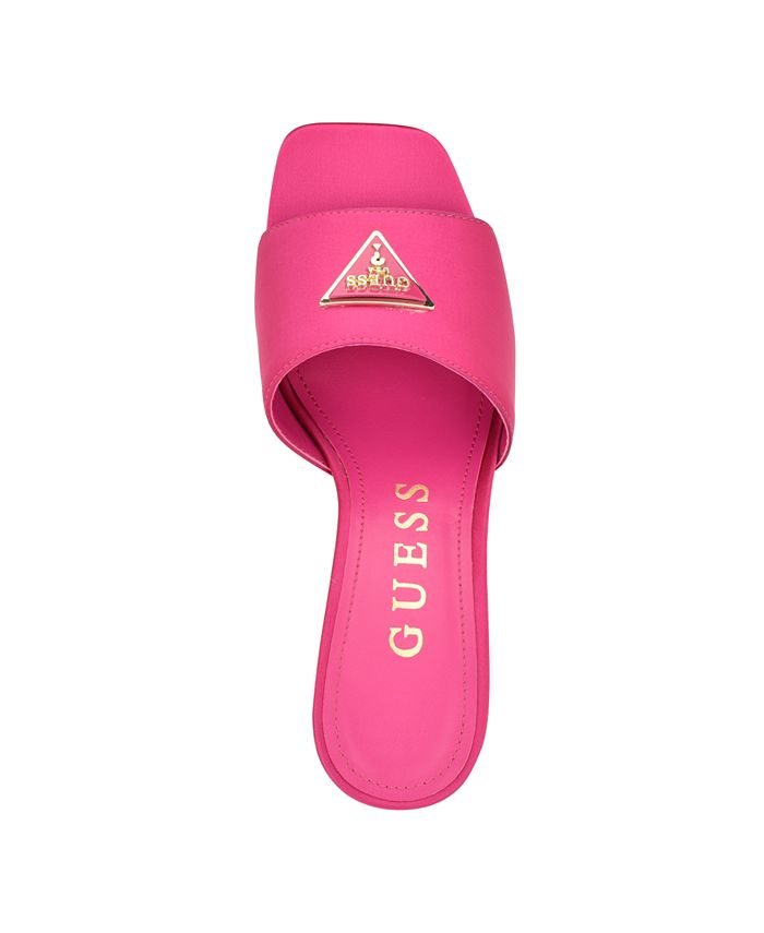 Guess bronze kitten heel mule FLJLUSLEL03
