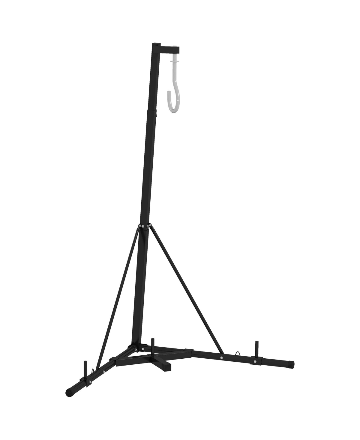 Punch Bag Stand for Heavy Bag, Foldable and Height Adjustable - Black