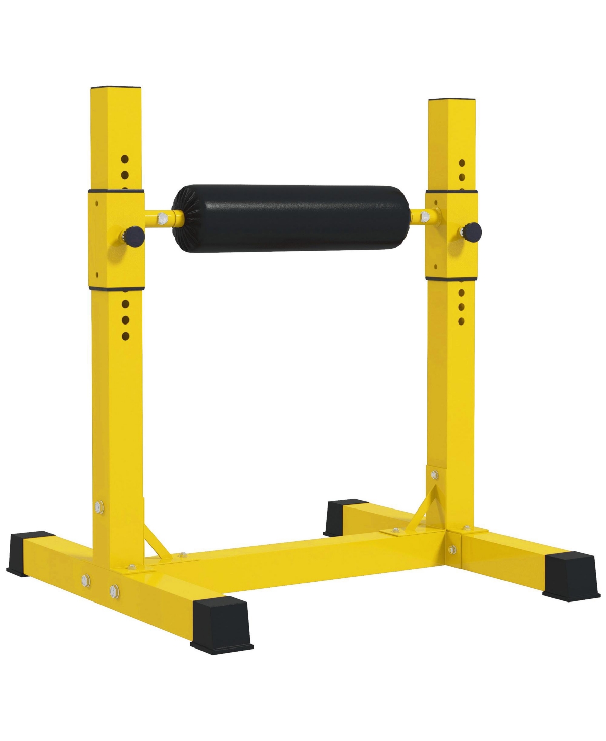 Bulgarian Split Squat Stand, 12-Level Leg Training Machine, Yellow - Yellow