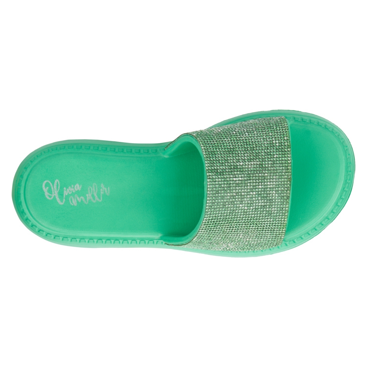 Women's Glitter Gaze Slide Sandal - Green