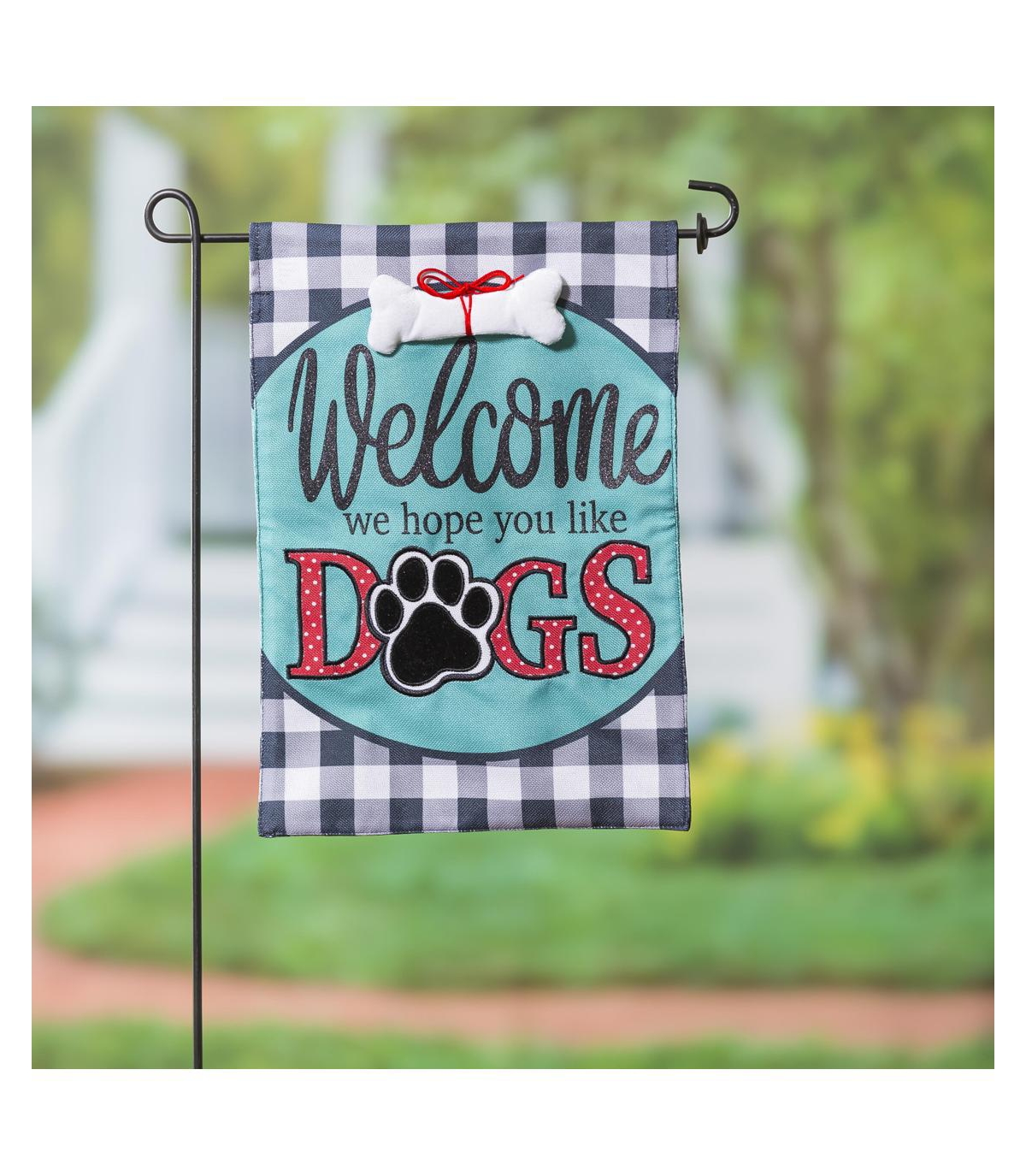Evergreen Hope You Like Dogs Garden Burlap Flag- Outdoor Decor