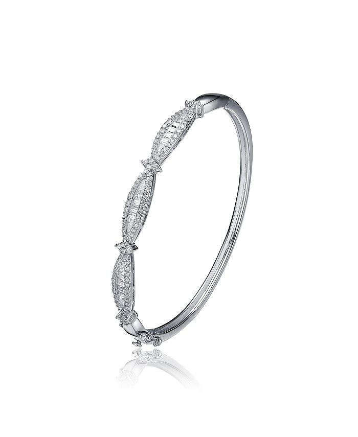 Genevive silver cheap cz bracelet