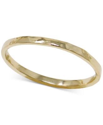 Jac + Jo by Anzie - Hammered Narrow Stack Ring in 14k Gold