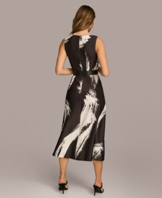 【Donna Karan New York】Brushstroke Midi Dress Donna Karan New York Women's Brushstroke Midi Dress - Macy's
