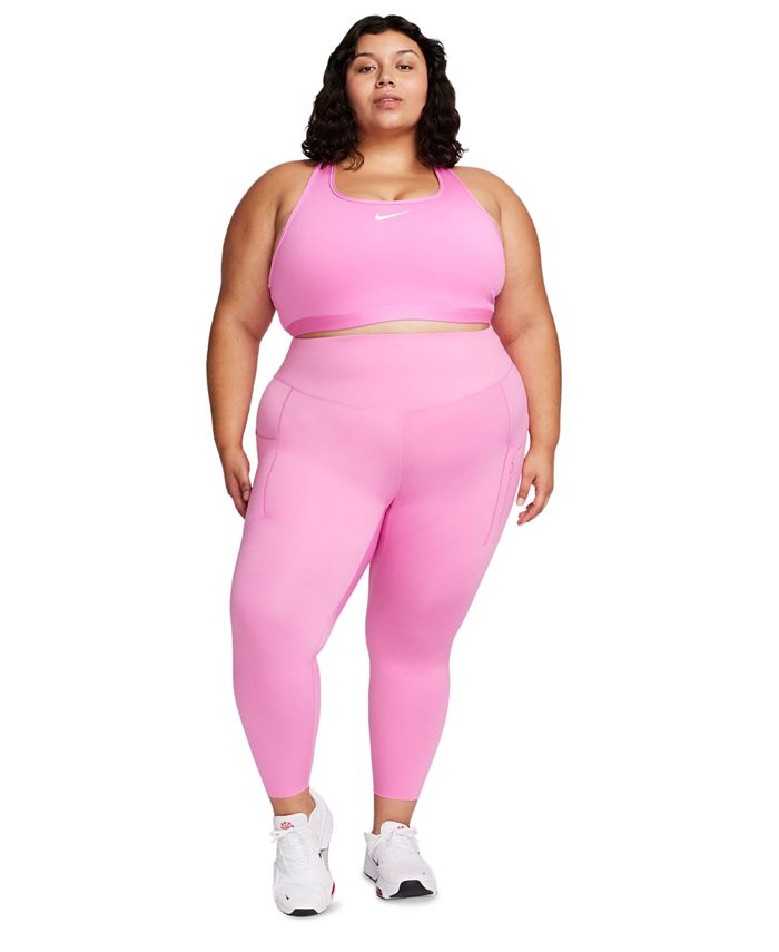 Champion Women's Plus Size The Absolute Eco Shape Max Sports Bra, Pink, 2X