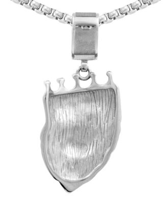 Crystal Lion King 24" Pendant Necklace in Gold-Tone Ion-Plated Stainless Steel