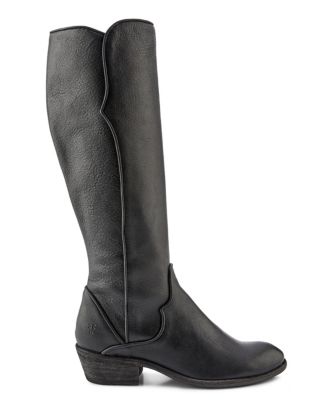 Women's Carson Western Piping Knee High Leather Boots