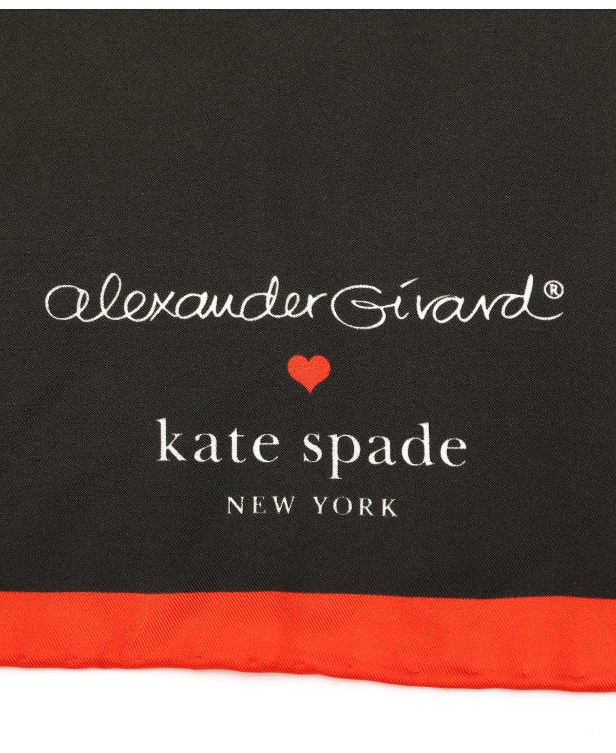 kate spade new york Women's Alexander Girard Love Silk Square Bandana