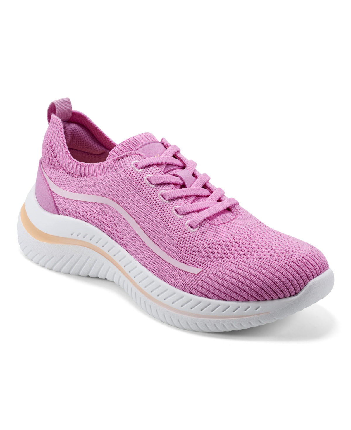 Easy Spirit Women's Gage Lace-up Casual Round Toe Sneakers In Pink