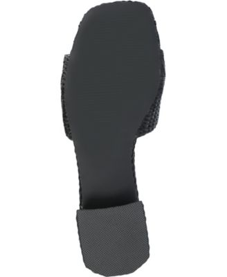 Women's Justina Ornamented Raffia Slide Sandals