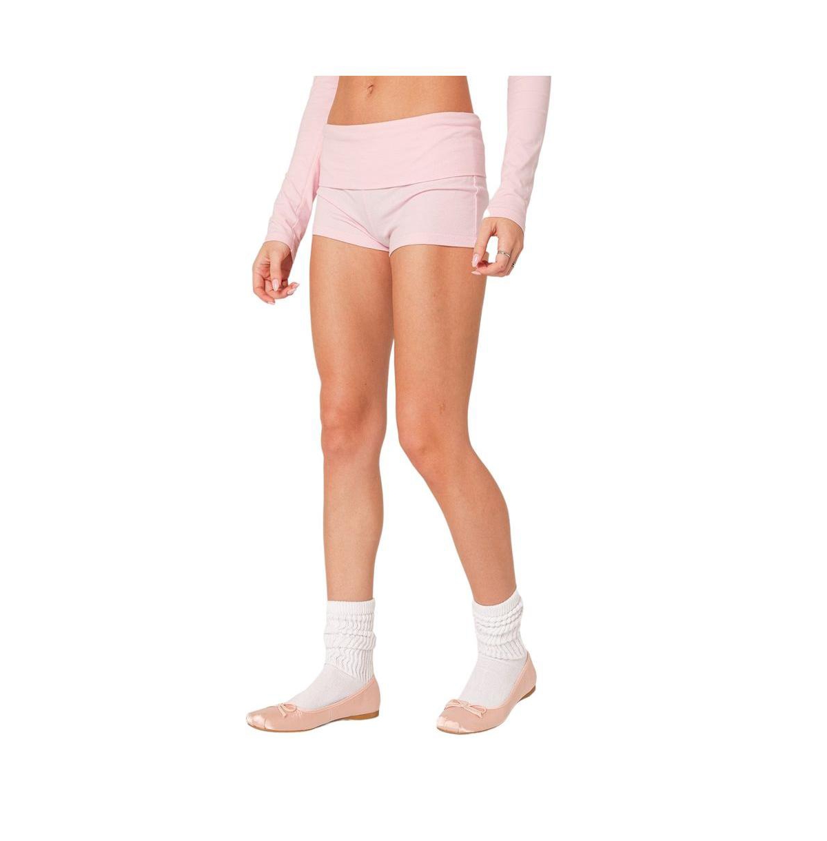 Edikted Women's Meg Fold Over Shorts