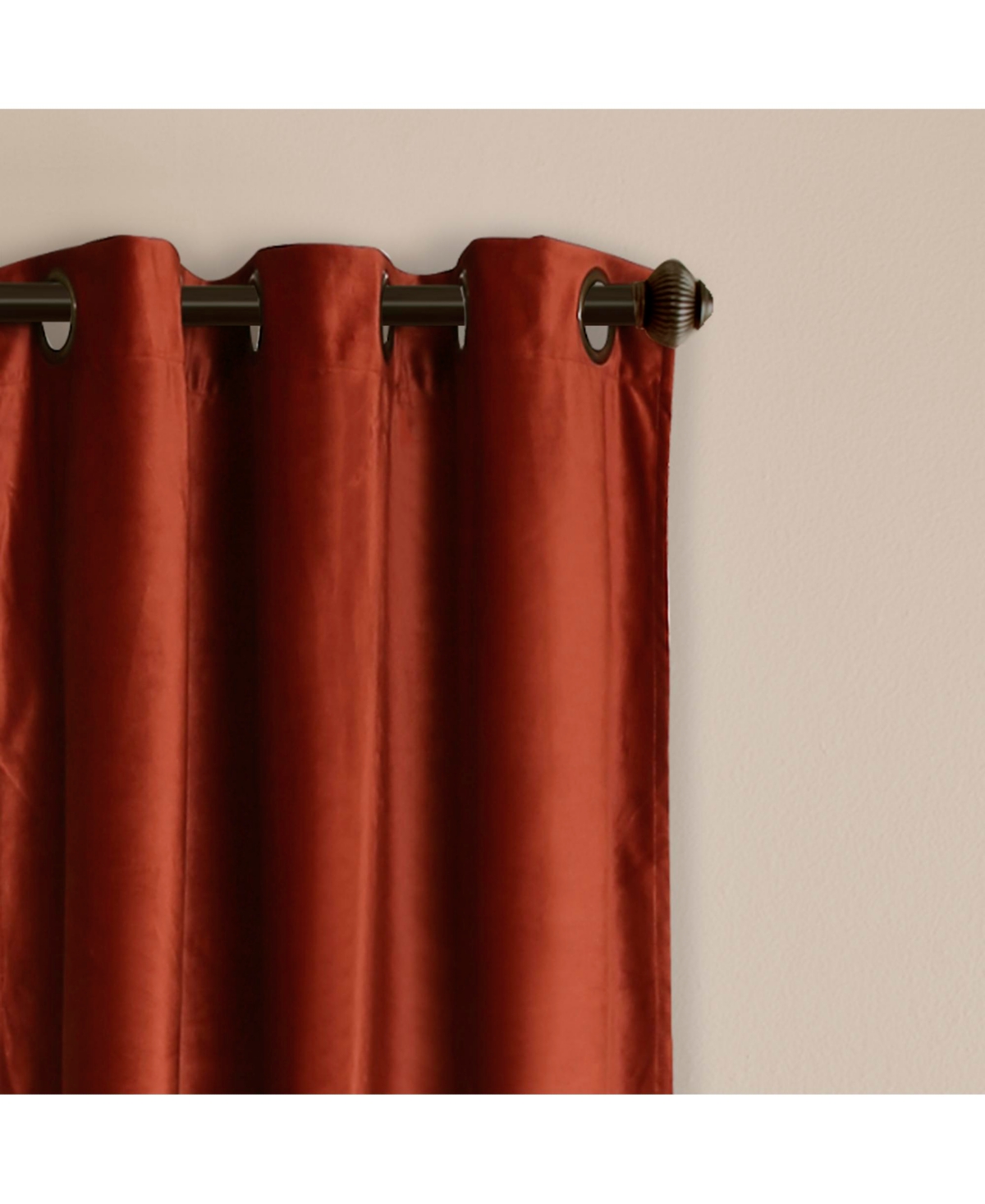 Prima Velvet Solid Light Filtering Window Curtain Panels