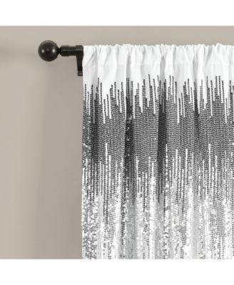 Shimmer Sequins Window Curtain Panels