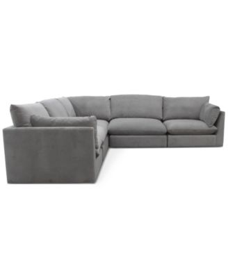 CLOSEOUT! Marsten 126" 5-Pc. Fabric Sectional, Created for Macy's