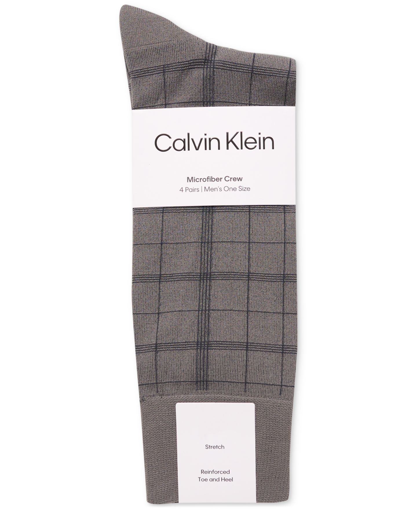 Носки Patterns для мужчин, средней высоты, микрофибра — Calvin Klein, цвет: Чёрный — фото 3