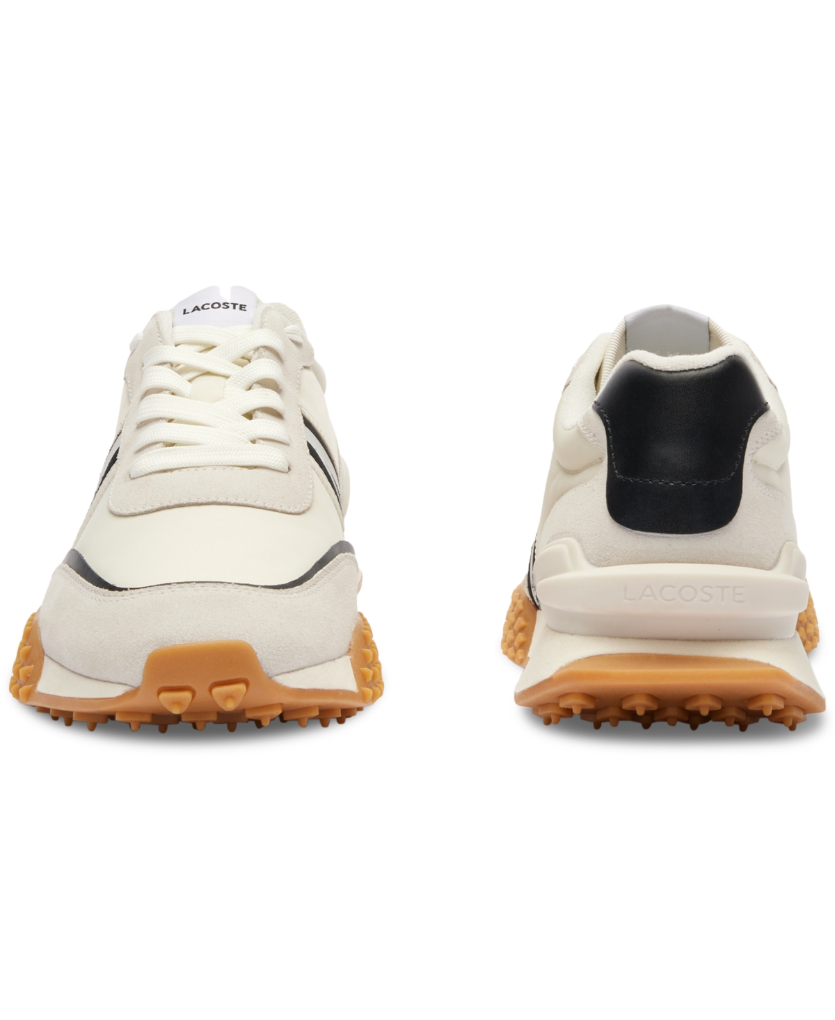 Lacoste Men's L-Spin Deluxe Lace-Up Sneakers - 147 White/black