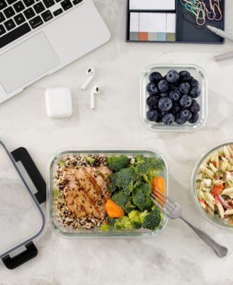 24-piece Fluted Food Storage Container Set with Lids