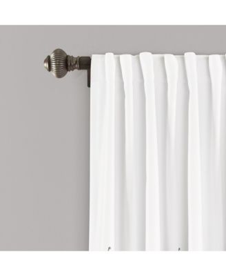 Zuri Flora Light Filtering Window Curtain Panels