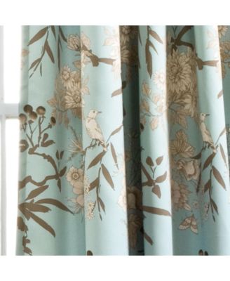Botanical Garden Light Filtering Window Curtain Panels