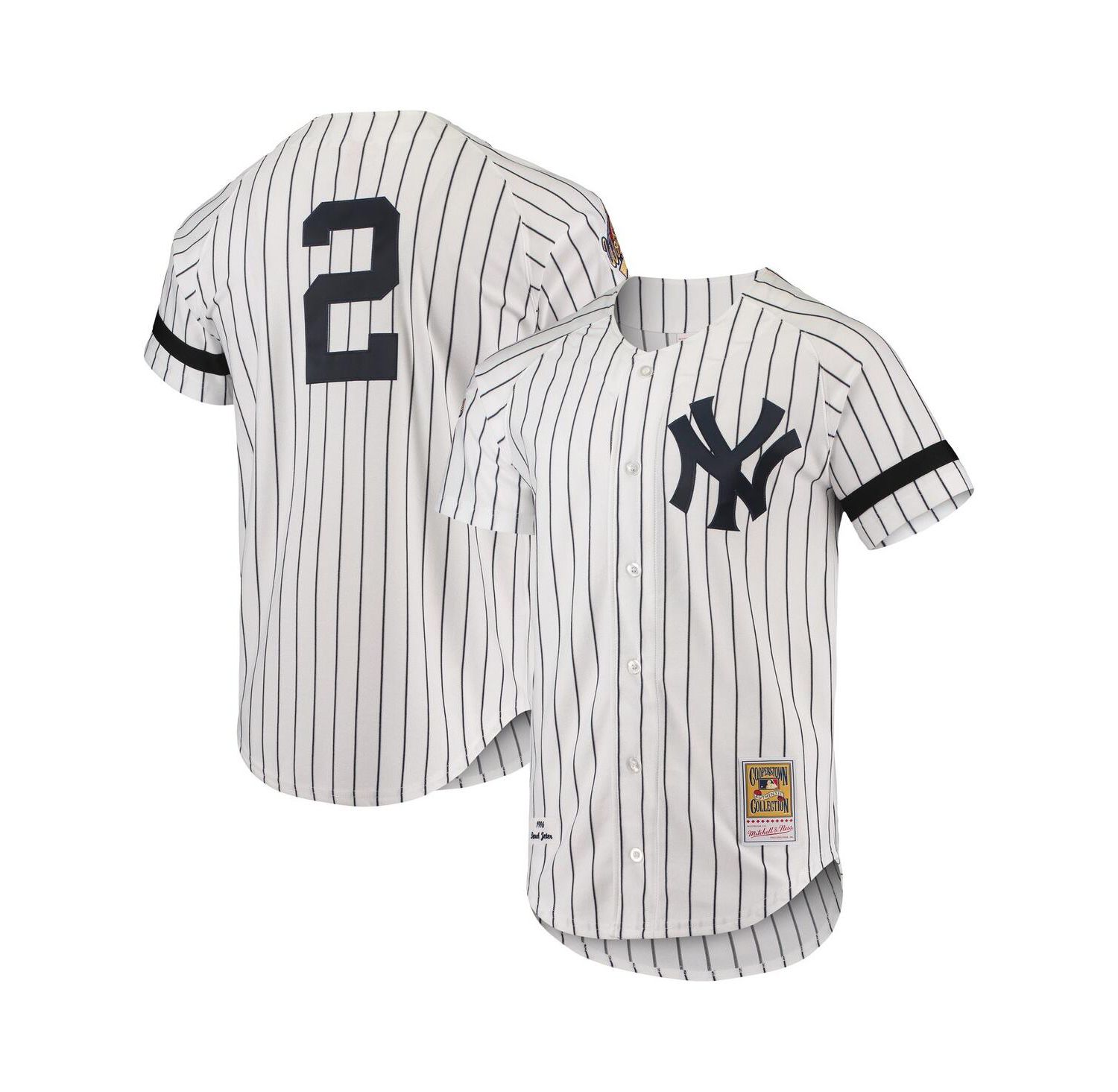 Men's White New York Yankees Cooperstown Collection 1996 Authentic Home Jersey