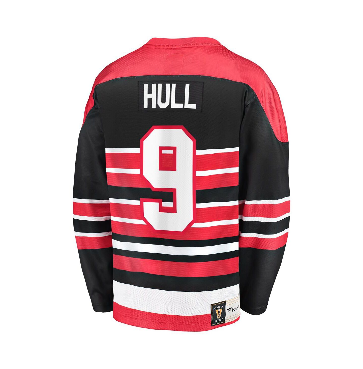 Мужской топ Fanatics Bobby Hull Red Chicago Blackhawks Premier Breakaway Retired Player Jersey — фото 3