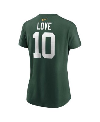 売れ筋商品|||ナイキ カットソー トップス レディース Women's Jordan Love Green Green Bay Packers Player Name and Number T-shirt Green Nike Women's Jordan Love Green Green Bay Packers Player Name