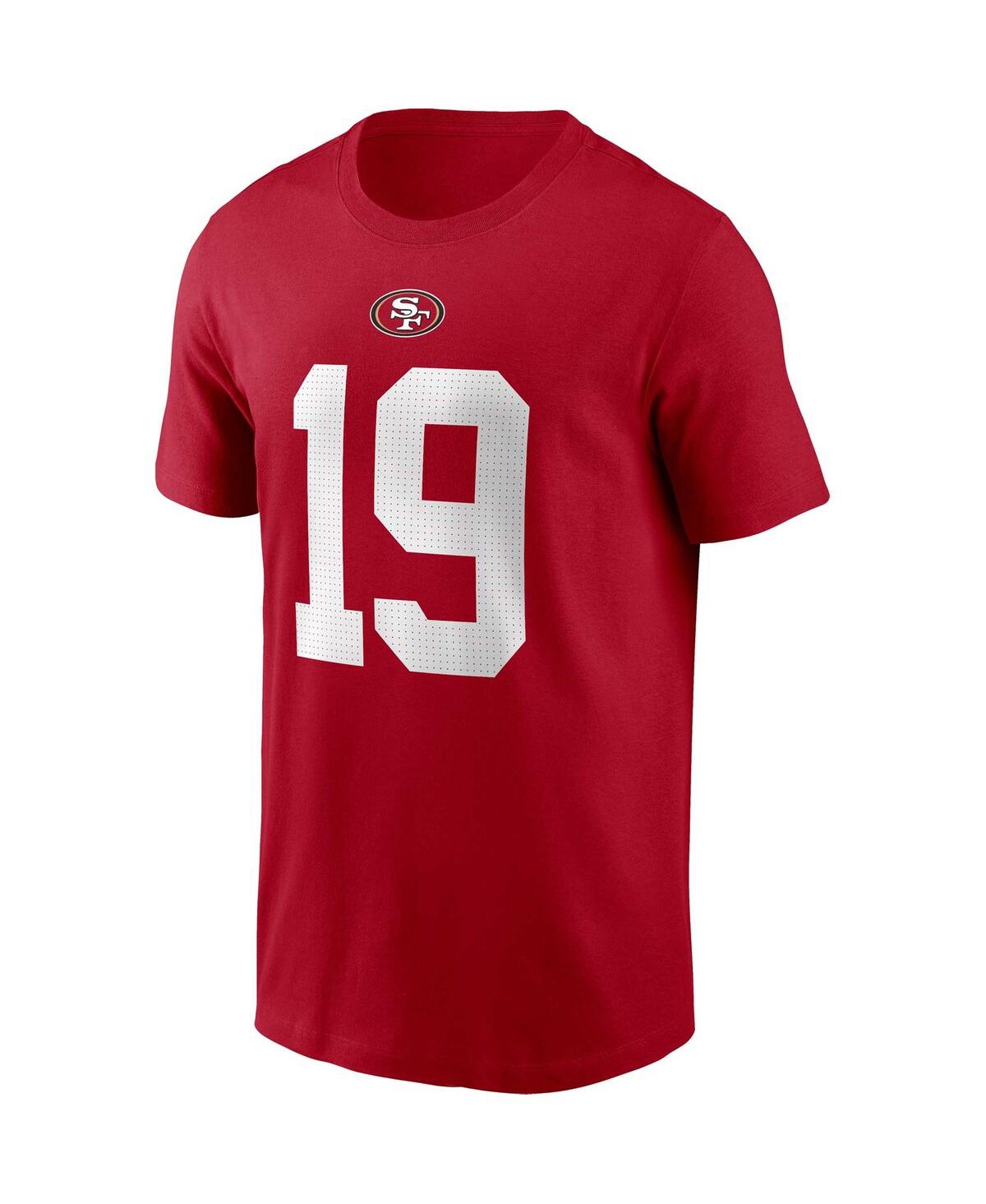 Men's Nike Deebo SamuelSan Francisco 49ers Player Name and Number T-shirt - Scarlet