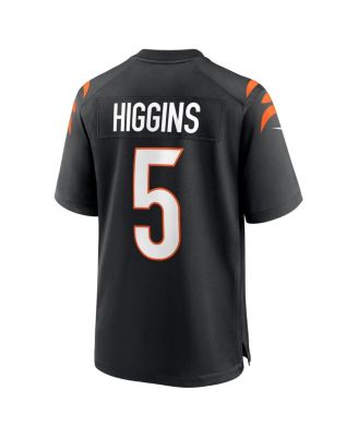 Men's Tee Higgins Black Cincinnati Bengals Game Player Jersey