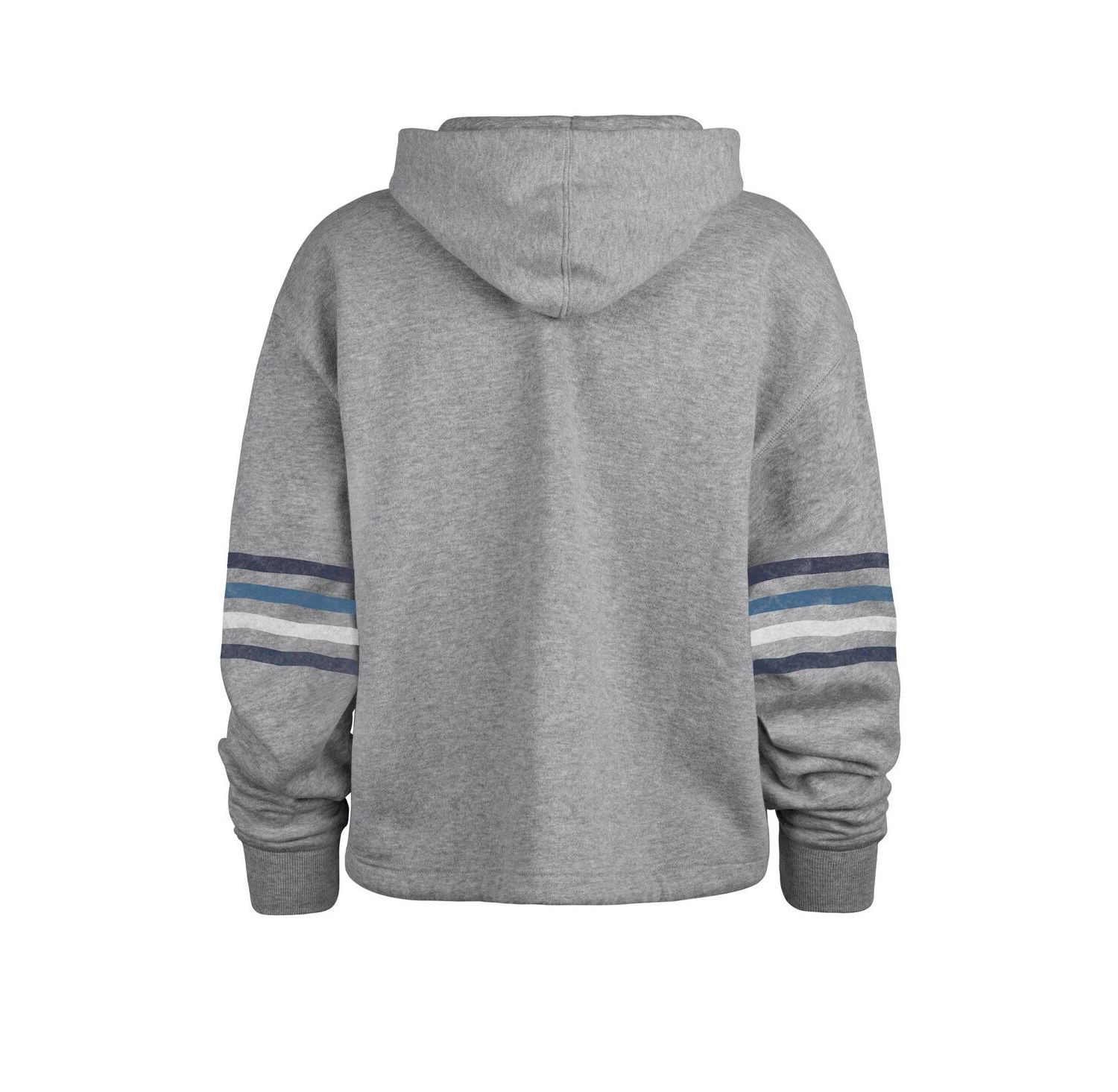 Women's Heather Gray Distressed Dallas Cowboys Upland Bennett Pullover Hoodie