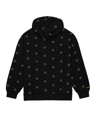 Men's Black Pittsburgh Steelers Allover Print Fleece Pullover Hoodie