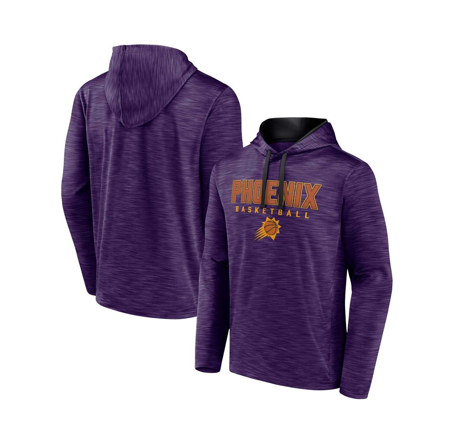 Men's Heather Purple Phoenix Suns Fast Break Pullover Hoodie