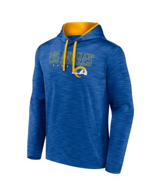 Men's Heather Royal Los Angeles Rams Hook and Ladder Pullover Hoodie