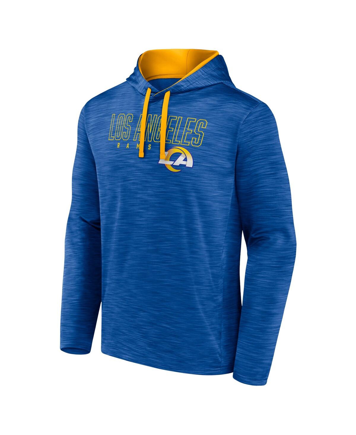 Men's FanaticsLos Angeles Rams Hook and Ladder Pullover Hoodie - Heather Royal